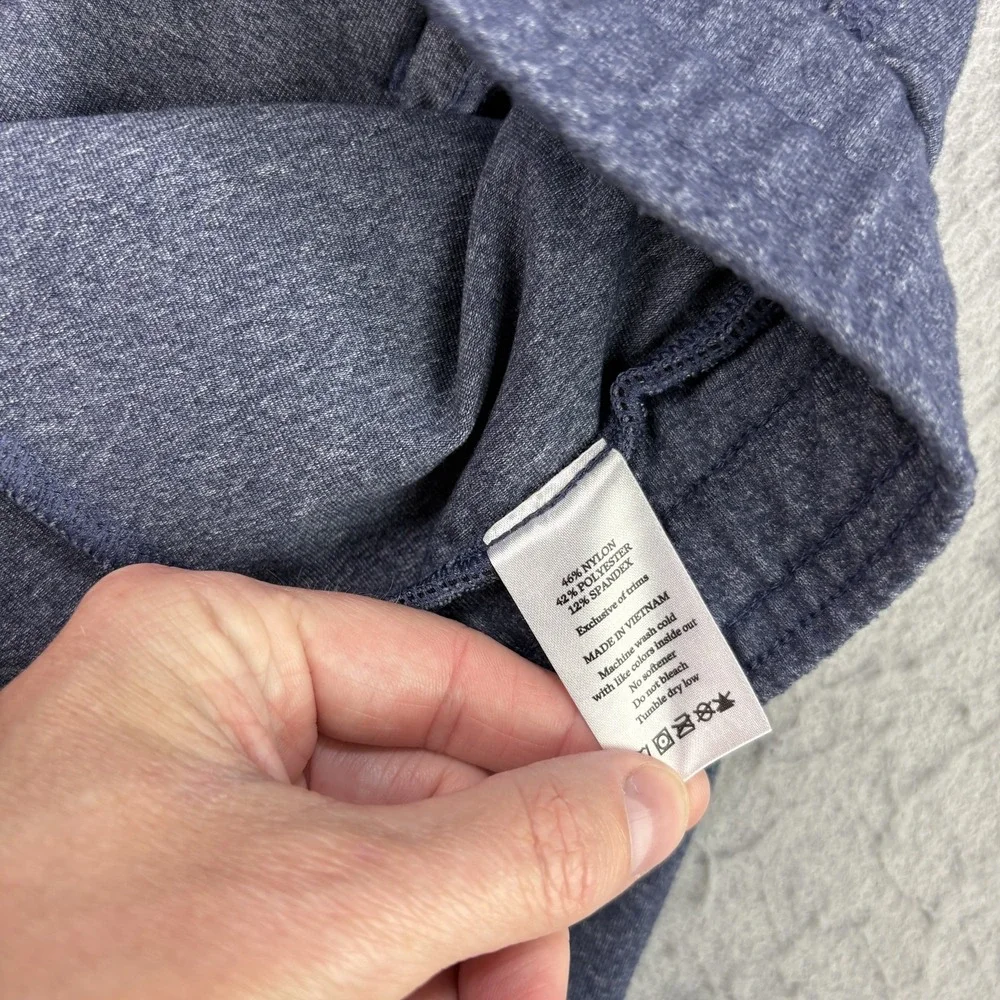 Public Rec Pants Mens 36x30 Blue Heather All Day Every Day Joggers Stretch Nylon